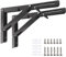 Klappkonsole Schwerlast 300mm, 2 Stück Metall Klappkonsolen Klappkonsole tisch Klappregalhalterungen Klappträger für Bänke und Regale Platzsparende DIY-Halterung, Tragkraft: 80kg