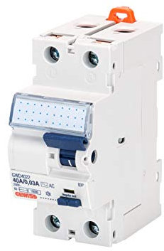 Gewiss Interrupteur différentiel pur IDP - 2P - 40A/0,3A Classe A[ir] - 2 modules DIN - GWD4206