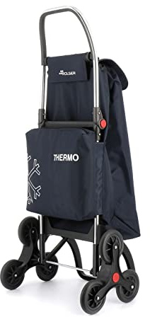 Klappbarer Einkaufstrolley Rolser I-Max Thermo Zen 6 Räder Treppensteiger - Marino