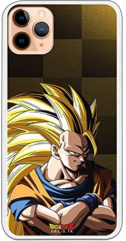 Personalaizer Dragon Ball Z Goku Super Saiyan SS3 Case for iPhone 11 Pro MAX - Transparent Flexible TPU Silicone Case - Official License