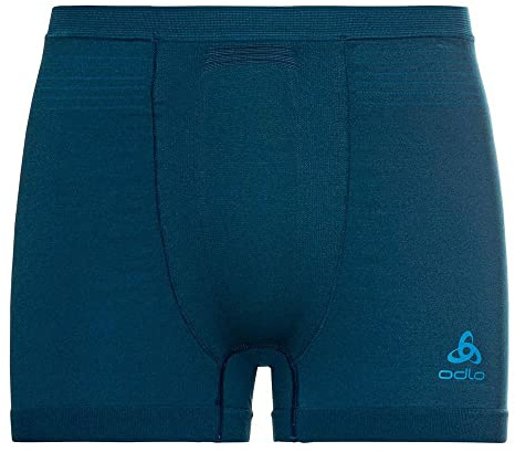 Odlo Herren Performance Light Funktionsunterwäsche Boxershorts, Blue Wing Teal - Indigo Bunting, S