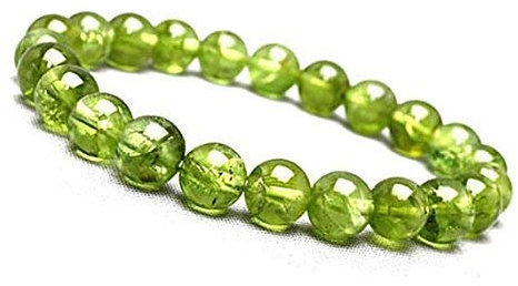 Frienemy Home Natürliches Peridot-Armband 8mm Perlen Unisex-Armband für Männer und Frauen #Frienemy-463