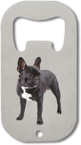 Little French Bulldog Cute Dog Stainless Steel Bottle Opener Silver One Size