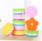 5 pcs Fleur Forme Éponge Brosses Vaisselle Verre Laver Vaisselle Éponge Cuisine Outil De Nettoyage Couleur Aléatoire