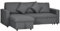 HOMCOM Corner Sofa Bed with Storage, 3 Seater Pull Out Sofa Bed, Convertible L Shape Sofa Couch with Reversible Chaise Lounge for Living Room, Dark Grey