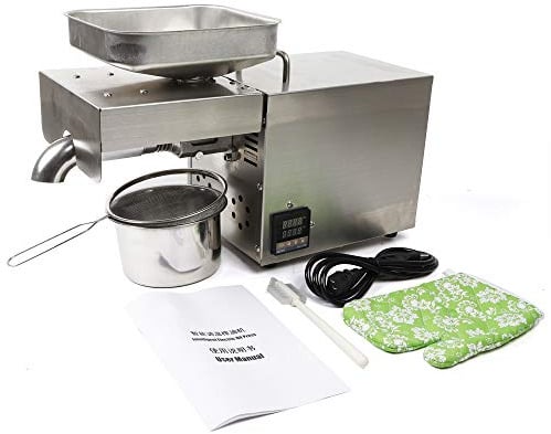 Elektrische Ölpresse Maschine Edelstahl Ölpresse Extractor Öl Presse 610W 220V für Flachs Erdnuss Perilla Samen Canola Sesam