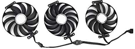 RAKSTORE T129215SU CF1010U12S Graphics Card Cooling Fan Compatible with ASUS ROG STRIX RTX 3060 Ti 3070 3070 Ti 3080 3080 Ti 3090 RX 6800 6700 XT Quiet Cooler Fan
