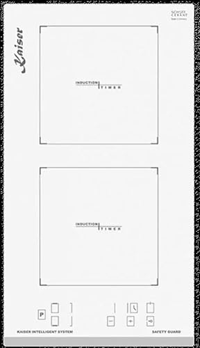 Kaiser KCT 3726 FIW Domino - Placa de inducción (30 cm), color blanco