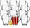 KADAX Teegläser, 12er Set, Gläser mit Griff, Wassergläser, Saftgläser, Glastassen, Gläserset für Tee, Kaffee, Wasser, Drink, Eistee, Trinkgläser, spülmaschinenfest (Tamara 12 Stück, 375ml)