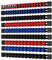 Mayouko 9PCS 1/4,3/8,1/2Drive ABS Socket Organzier, Socket Rail Holders for Tool Chest, Cart, Toolbox, 1/4x 48 Clips, 3/8x 45 Clips, 1/2x 36 Clips