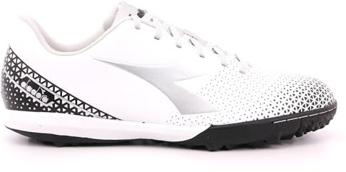 Diadora PICHICHI 6 TFR, Scarpe da Calcio Uomo, White/Silver DD/Black, 43 EU