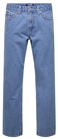 Only & Sons Herren Jeans Only & Sons Male Normal Geschnitten Jeans Onsedge Mid Rise Gerade Geschnitten Jeans