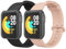Oumida 2 Pièces Bracelet Compatible avec Xiaomi Mi Watch Lite/Redmi Watch, Sport Silicone Souple pour Xiaomi/Redmi, Noir+Rose