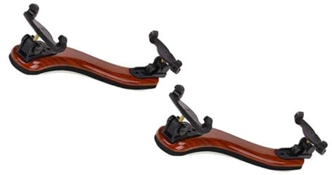 Violine Zubehör Kit 2X Violine Schulterstütze Unterstützung Professionelle 3/4 4/4 Einstellbare Ahorn Holz Rest Violine Teile Zubehör