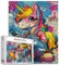 Tucocoo 1000-teiliges Puzzle für Erwachsene - Buntes Pferdepuzzle - Pony - Modern - Tier - Karton - Jigsaw - Puzzle - 1 Set - 1 Stück - 1000 Teile - 1 Poster - Ab 8 Jahren