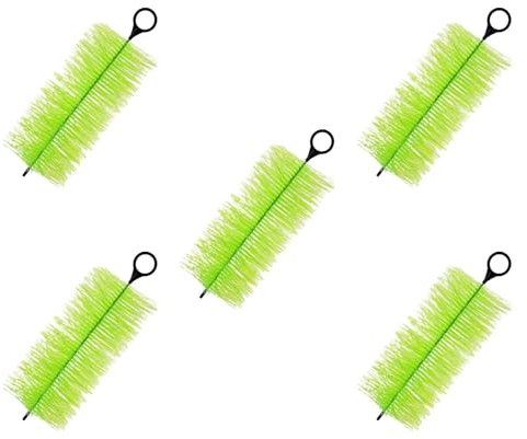 Folpus Lot de 5 Brosses Filtrantes pour étang à Poissons, pour Aquarium, Jardin, écumoire, Accessoires pour étang, Brosse de Nettoyage, Facile à Utiliser, 30CM