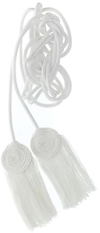 Holyart Cordon sacerdotal Blanc Noeud Plat acétate Coton