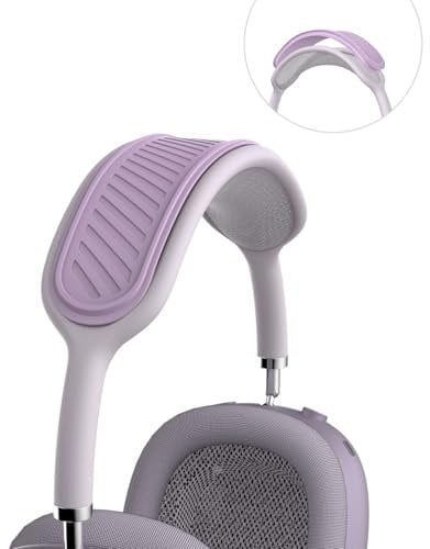 QINZAC Kopfband-Abdeckung für AirPods Max (New 2024), weiches Silikon, AirPods Max, Kopfhörer-Kopfbandschutz, Komfortkissen, Top-Pad, Schutz, Zubehör, kompatibel mit Apple AirPods Max (lila)