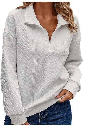 Pull Camionneur Zippé Femme Gilet sans Bouton Femme Pull avec Zip Femme Pull Maille Fine Femme sous Pull Femme Coton Chemisiers Chics Pull Jaune Pastel Pull 2 en 1 Femme Poncho Femme Ronde Gilet