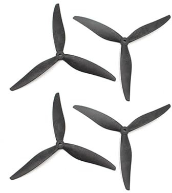 8040 3-Blatt-Carbonfaser-Nylon-verstärkter PC-Propeller 5-mm-Loch for 8-Zoll-CIN-Elifter-Freestyle-Drohne VTOL-Flugzeugteil(8040 Carbon Nylon)