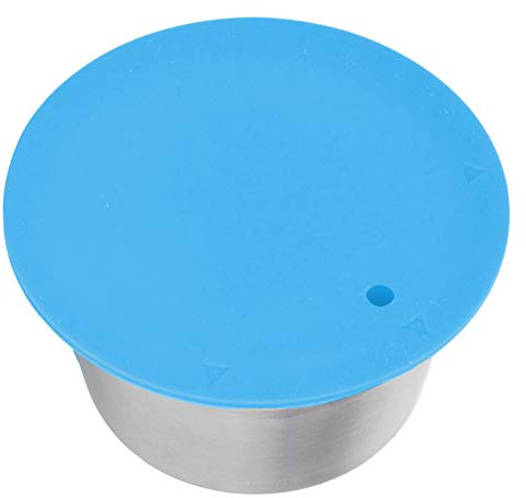 Cápsula de café reutilizable de acero inoxidable para - Filtro ecológico con tapa de silicona para un sabor intenso - Capacidad de 40 ml