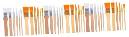NUOBESTY 3 Sätze Pinselpinsel Malerei Aquarellstifte Reisen Farben Erwachsene Machen Halter Pinselstifte Plakatfarbe Urteil Zeichnung Bausatz Bußgeld Professional Palette Nylon 12 Stück * 3