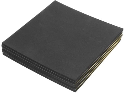 HOMSFOU 5pcs Eva Vibration Isolation Mats Sound Insulation Pads Strong Adhesive Backing
