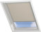Radeco® Dachfenster verdunkelungsrollo für Velux SK08 Sand mit Führungsschiene, Rollo für dachfenster, velux dachfenster Rollo, verdunklungsrollo für velux.