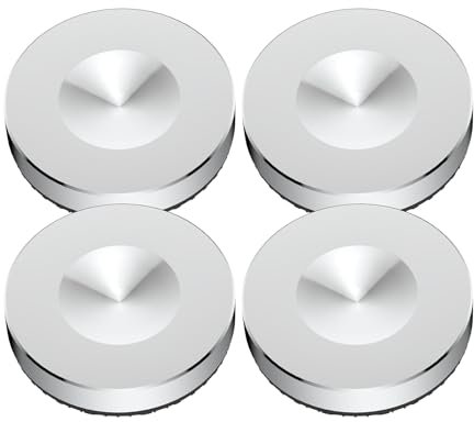 Tertullus Stainless Steel Speaker Spike Pads 4Pcs Cone Shock Floor Protector Base Speaker Isolation Stand Feet