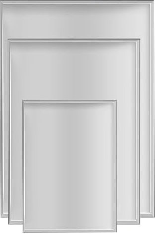 WAMJ AQDY Bandeja para Lavadora, Bandeja Multiusos de Acero Inoxidable, Acero Inoxidable 304 de Alta Resistencia para Protección de Suelos, Sin Orificios(100x100x4cm(39.4x39.4x1.6in))