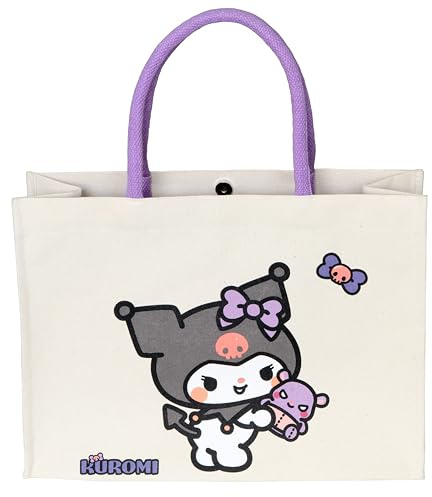 Kanguru Tote Bag Damen mit Design, Grosse Baumwoll Shopper Tasche mit Henkel, für Uni, Schule, Arbeit und Alltag, Stilvoll, Chic, Robust, Ästhetisch, Praktisch, Einkaufskorb bedruckt