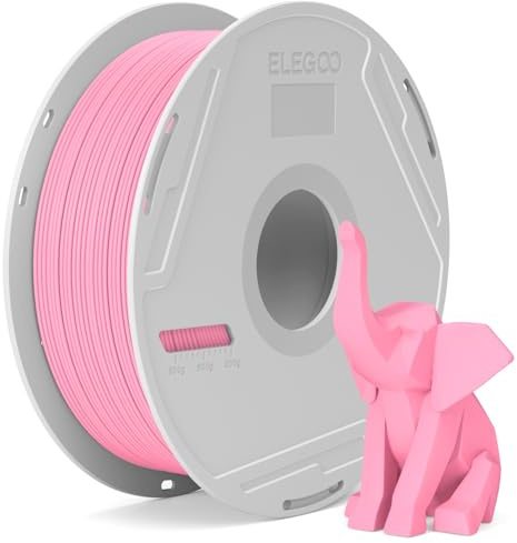 ELEGOO PLA Basic Filament 1.75mm Rosa 1KG | 3D Filament Mit Wiederverwendbarer Spule, Hohe Maßgenauigkeit, 1kg Spule (2.2lbs) Für Die Meisten 3D Drucker