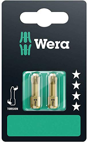 Wera Insert Bit - Carded Pack of 2 Pozidriv Tip Pz 3 25mm