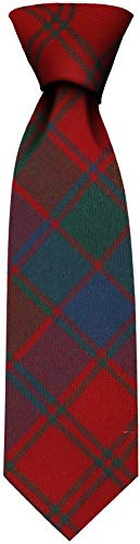 I LUV LTD Gents Neck Tie Robertson Red Ancient Tartan Lightweight Scottish Clan Tie