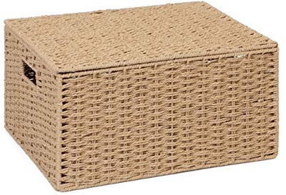 Arpan 2 x Extra-Large Xmas Hamper Storage Basket With Lid