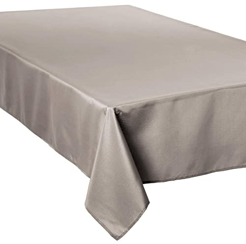 Atmosphera - Fleckenabweisende Tischdecke - beige - 150x300 cm - Leinen weiß