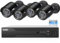Maisi HD CCTV Camera System, 8 Channel 3K Security DVR with 4PCS 5MP Outdoor Bullet Cameras and 1TB Hard Drive (2560x1920p, Night Vision, Waterproof, Easy Mobile and PC Access)
