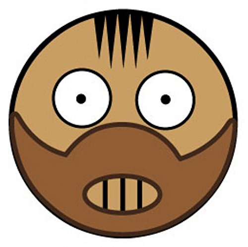 1art1 Emoticons Hannibal Lecter Poster-Sticker Tattoo Aufkleber 9x9 cm