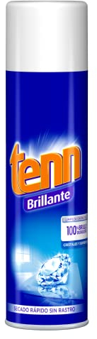 Tenn Brillante Espuma Cristales y superficies - Secado rápido sin rastro - 100% brillo duradero - Limpieza brillante y sin rastros - Aroma agradable - 500ml