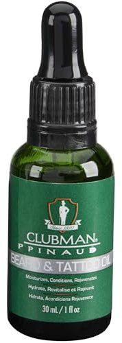 Clubman Pinaud Beard and Tatoo Oil, 1 oz