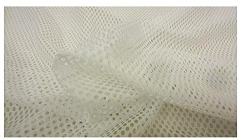 Fabrics-City WOLLWEIß NETZSTOFF LOCHFILET NETZ STOFF WABE 3MM STOFFE, 3266
