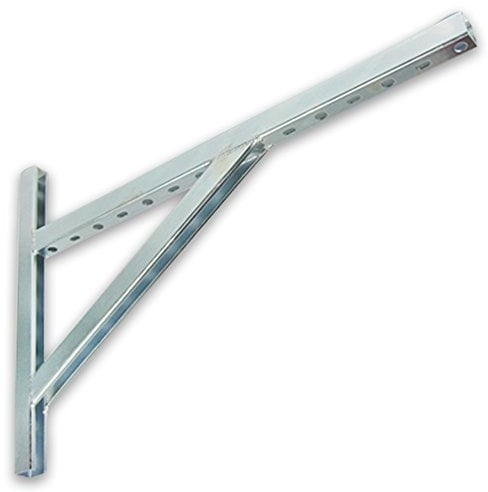 Eigenmarke Stützkonsole, Schienenprofil 38/40, Länge 600mm, Stahl, Wandmontage, Silber