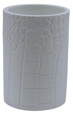 SANWOOD 6342026 Kroko Mundspülbecher weiß Zahnputzbecher