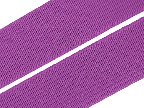 Gummiband 20 mm Gummizug Gummilitze Gummi Hosengummi gewebt viele Farben (20 Millimeter, 17 lila)