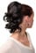 WIG ME UP JL-3023-3 Haarteil/Zopf gewellt halblang (35 cm) 1 Steckkamm + Gummizug Dunkelbraun Braun