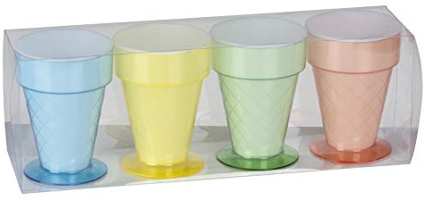 Eisbecher 4 Stück Kunststoff 81 Fatig