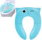 Pejoye Portable Toilet Training Seat, Toilet Seat Toddler, Portable Toddler Toilet Seat, Folding Potty Training Seat for Kids, Kids Toilet Seat for Travel, Anti Slip Silicone Pads and 1 Carry Bag