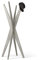 MOBILI FIVER, Porte-manteau sur pied Design, Emma, Gris Béton, Porte-manteau pour Chambre, Couloir, Entrée, Made In Italy