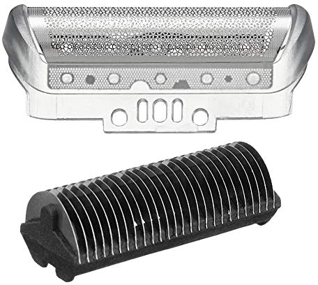 Hochwertiges Kombipack Scherfolie 10B + Klingenblock kompatibel mit Braun MultiGroomer MG5010 MG5050 MG5090, FreeControl, Z-Serie, Serie 1 Rasierer