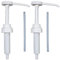 2 Stück Stabile Dosierpumpe Entnahmepumpe weiß für 5 und 10 Liter Kanister für DIN 45 Gewinde. 30 ml Hub. Mit 18 cm 2 x Saugrohr - kürzbar-. EU Produkt. Made in Holland